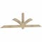 Ekena Millwork Redmond Rough Sawn Timber Gable Bracket, Douglas Fir, 96"W x 24"H x 2"D x 4"F, 6/12 Pitch GBW096X24X0204RED00RDF - alternate 2
